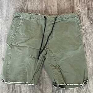 The Rail - Olive Green Casual Shorts